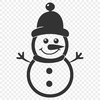 Unique Snowman Decal - Free SVG Download