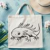 Beautiful Axolotl Vector Craft File - Free PDF