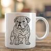 Free Standing Bulldog - PNG