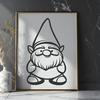 Beautiful Standing Knome Digital Drawing - PDF