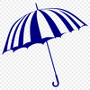 Waterproof Companion Vector Art Vector illustration of an open umbrella on a rainy day.