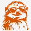 Sloth Printable Artwork In SVG, PNG, PDF And DXF Formats