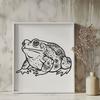 Creative Toad In DXF - Free Download