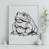 Free Unique Toad Digital Drawing PDF - Commercial Use