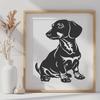 Artistic Sitting Dog PDF