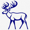 Free Unique Deer Vector Drawing