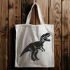 Menacing Prehistoric Dinosaur Vector Clip Art Illustration Vector art of a large, menacing T Rex dinosaur with a clean outline suitable for cutting machines.