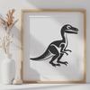 Beautiful Dinosaur Decal In SVG For Free Download