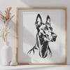 Artistic Dog Vector Art - Free PNG Download