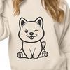 Sitting Shiba Inu Image - SVG Free Download