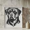 Artistic Rottweiler Stencil