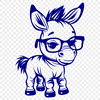 Free Donkey Illustration - Free DXF