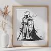 Artistic Knight - Sublimation SVG