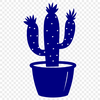 Cactus Design In SVG, PNG, PDF And DXF Formats