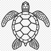 Sea Turtle Vector Image In SVG, PNG, PDF And DXF Formats