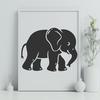 Beautiful Elephant In SVG, PNG, PDF And DXF File Formats - Free