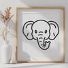 Safari Animal Drawing In PNG & SVG - Free Digital Download