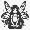 Beautiful Fairy In DXF For Free Download