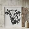 Stunning Cow Stencil - Free SVG Download