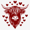 Free Unique Highland Cow Clipart PNG - Commercial Use