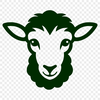 Sheep Vector Drawing In SVG, PNG, PDF And DXF Formats