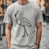 Flamingo Digital Drawing In SVG, PNG, PDF And DXF File Formats