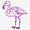 Creative Flamingo Vector Drawing