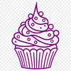 Artistic Cupcake Printable Image