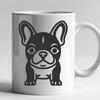 Artistic French Bulldog - Laser SVG