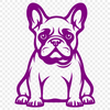 Artistic French Bulldog PNG - For Craft Project