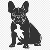 Stunning Sitting French Bulldog Decal