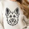 Unique German Shepherd - For Sublimation Project