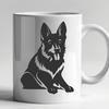 Stunning Laying German Shepherd - PDF