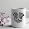 Artistic Australian Shepherd Decal