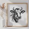 Unique Cow - Sublimation PNG