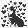 Dog Digital Artwork In SVG, PNG, PDF And DXF Formats