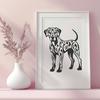 Standing Great Dane Design - Free DXF