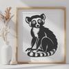 Beautiful Lemur In PDF And PNG