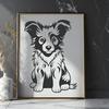 Stunning Shetland Sheepdog - Cricut PNG