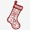 Ornate Stocking In PDF