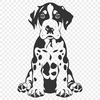 Sitting Great Dane Vector Craft File