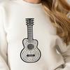 Unique Guitar Vector Image DXF - Free Download