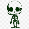 Artistic Standing Skeleton Vector Drawing - PDF