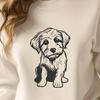 Stunning Sitting Havanese Vector Illustration