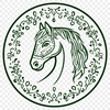 Horse Image In SVG, PNG, PDF And DXF Formats