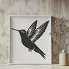 Free Flying Hummingbird Vector Craft File