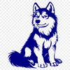 Free Unique Husky Template PNG - Commercial Use