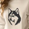 Unique Husky Drawing