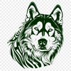 Beautiful Husky Clip Art