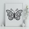 Artistic Butterfly Vector Art - Free PNG Download